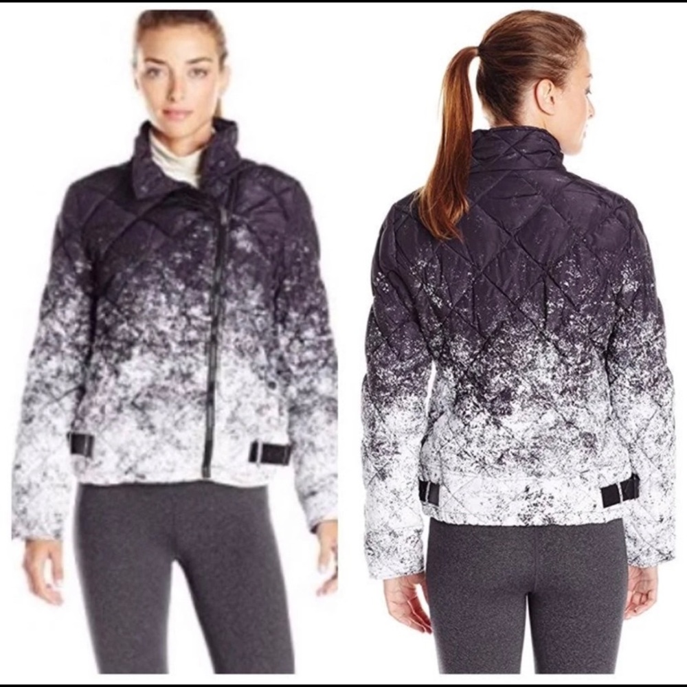 MNY ombré puffer lightweight jacket